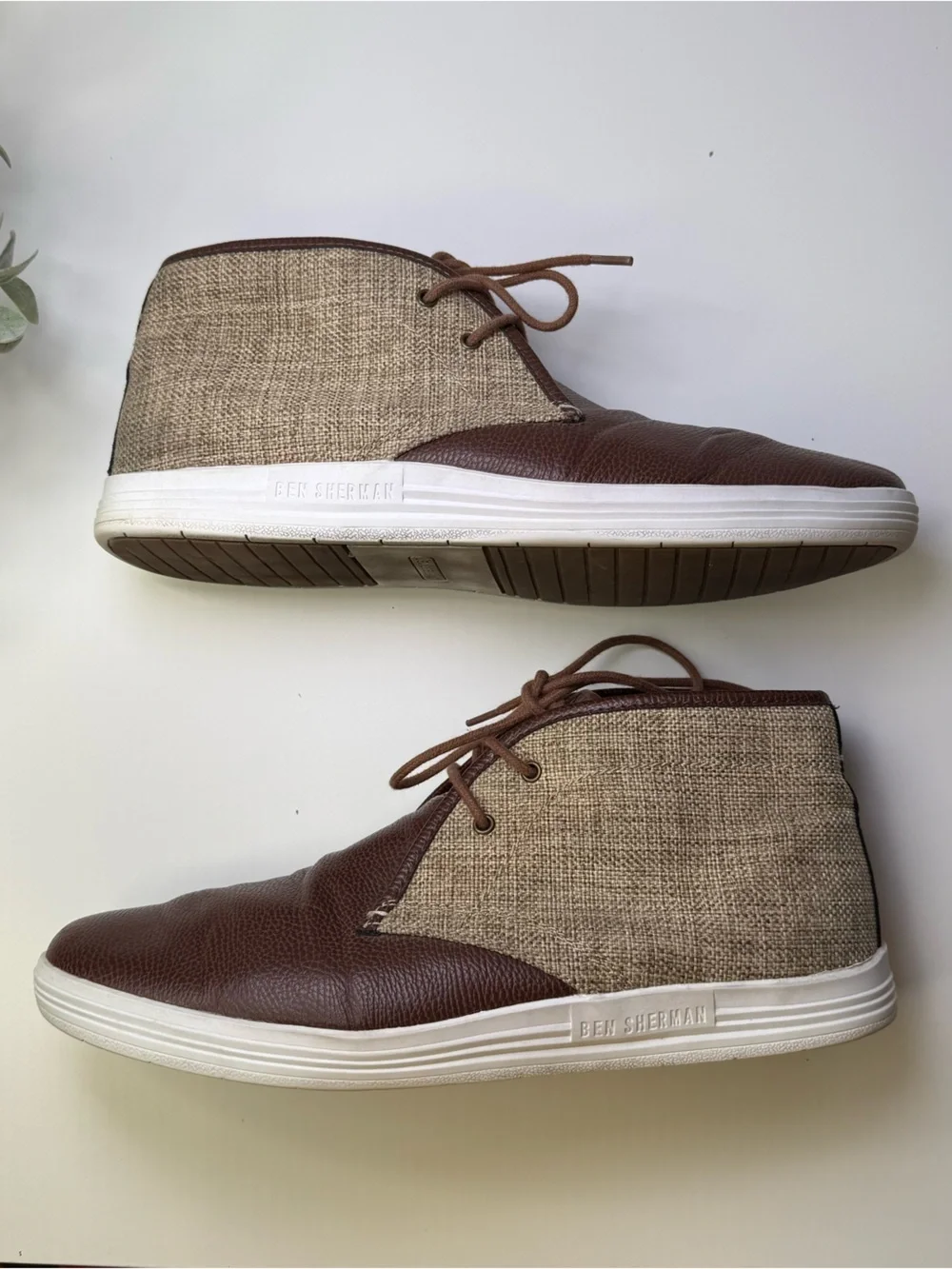 Ben Sherman Canvas and Pebble Vance Chukkas in Brown Men’s Size 12